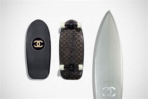 ross chanel surfboard|Chanel skateboard surfboard.